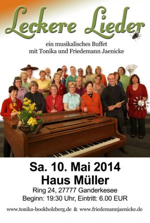 Leckere Lieder im Haus Müller in Ganderkesee am 10. Mai. 2014