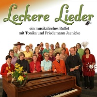 Plakat f&uuml;r LECKERE LIEDER im Haus M&uuml;ller in Ganderkesee am 10. Mai. 2014