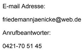 Kontakt Friedemann Jaenicke